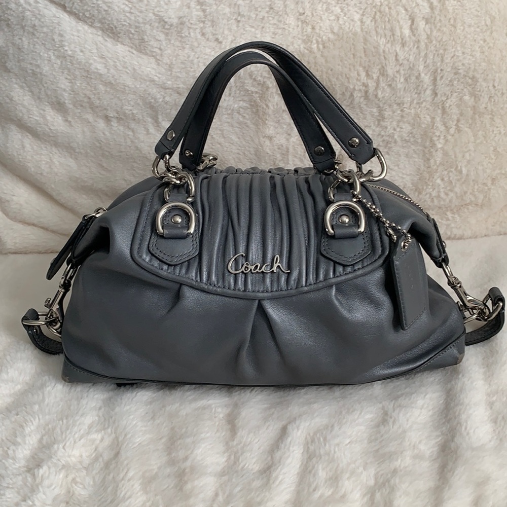 Coach Ashley Ruched Leather Satchel H1169-F17647